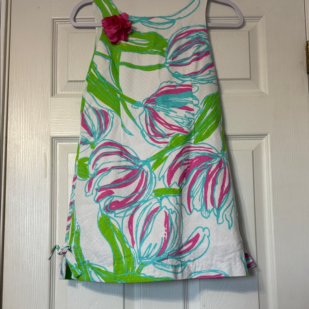 Lilly Pulitzer Kids Dress with Pink and Green Floral